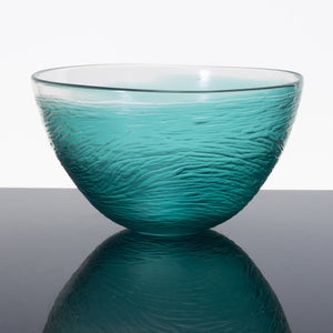 Aqua Carved Bowl
