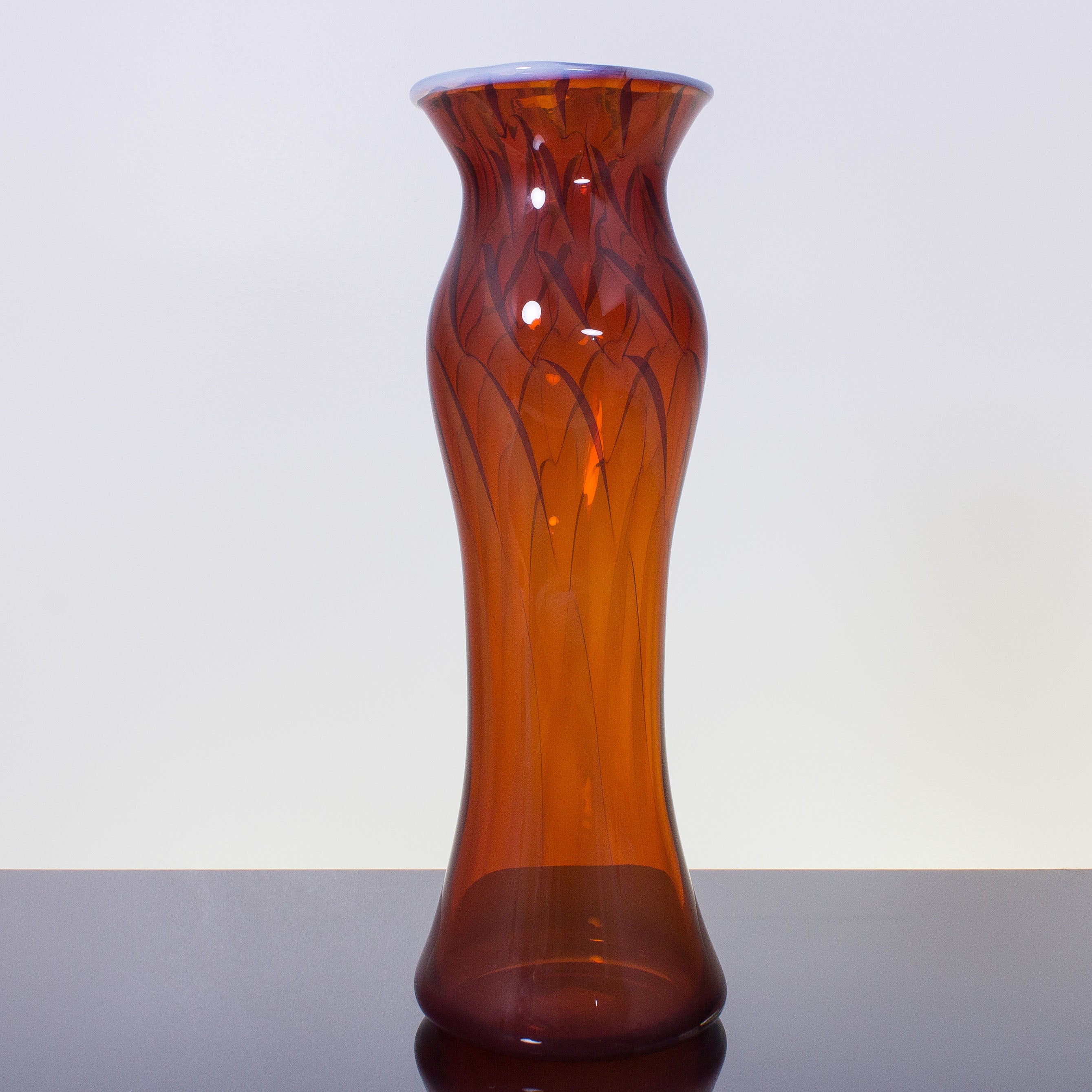 Scarlet Amber Vase