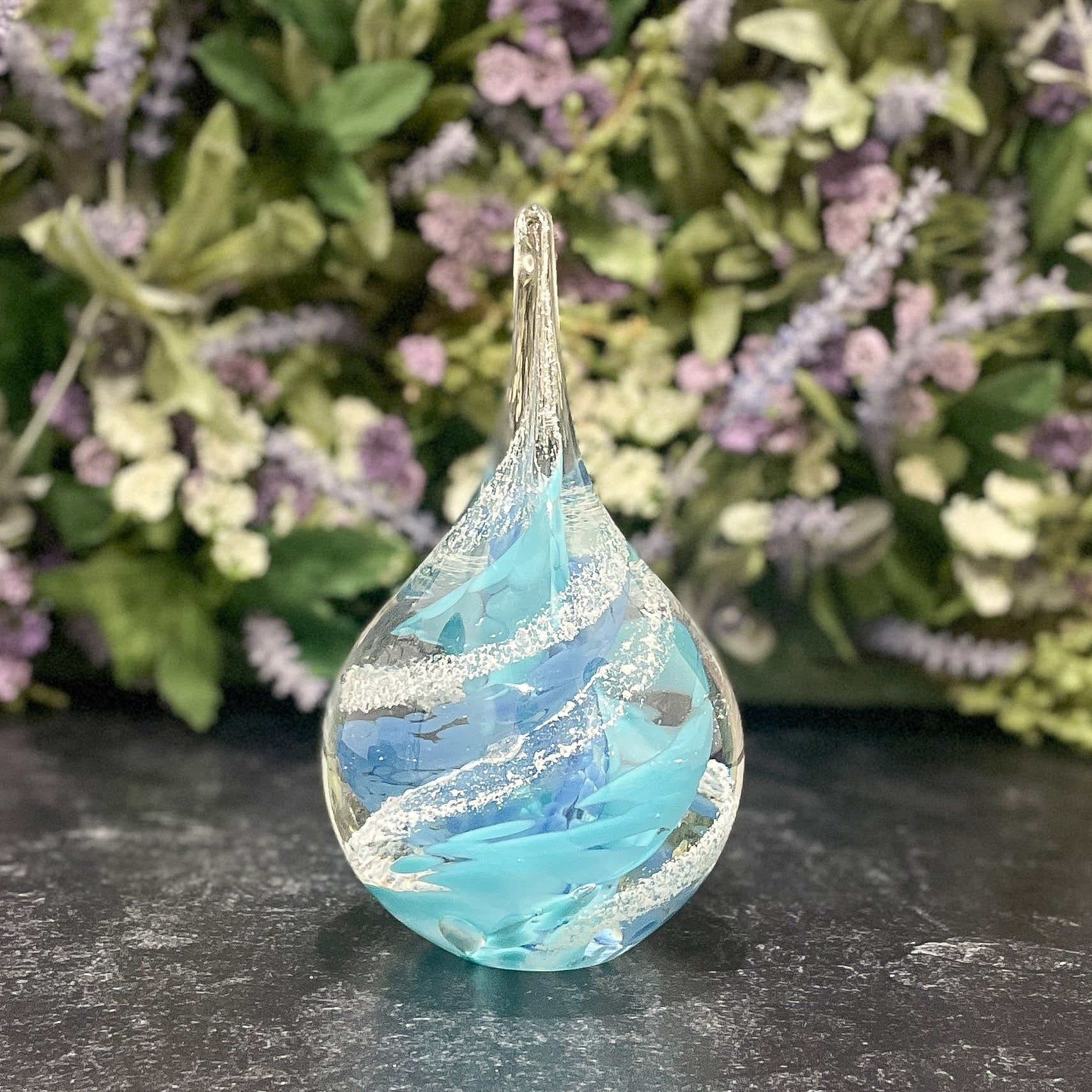 Memorial 3-D Tear Drop - Sky Blue & Navy