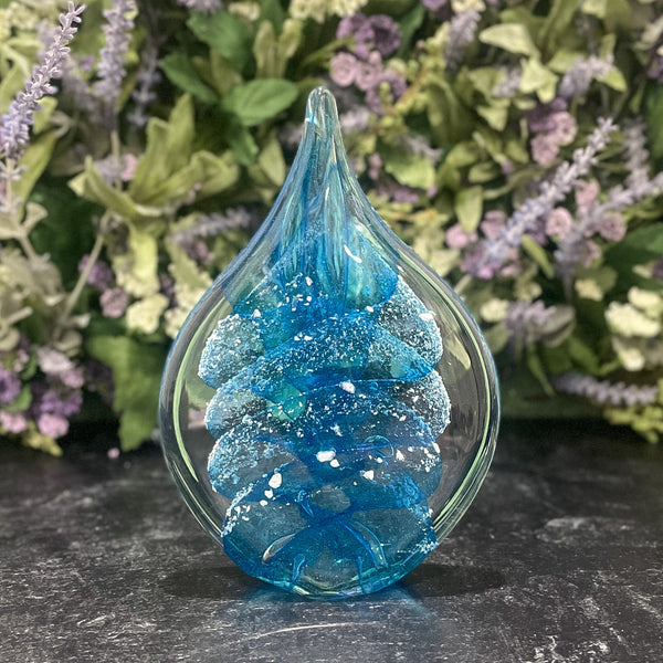 Memorial Tear Drop - Aqua
