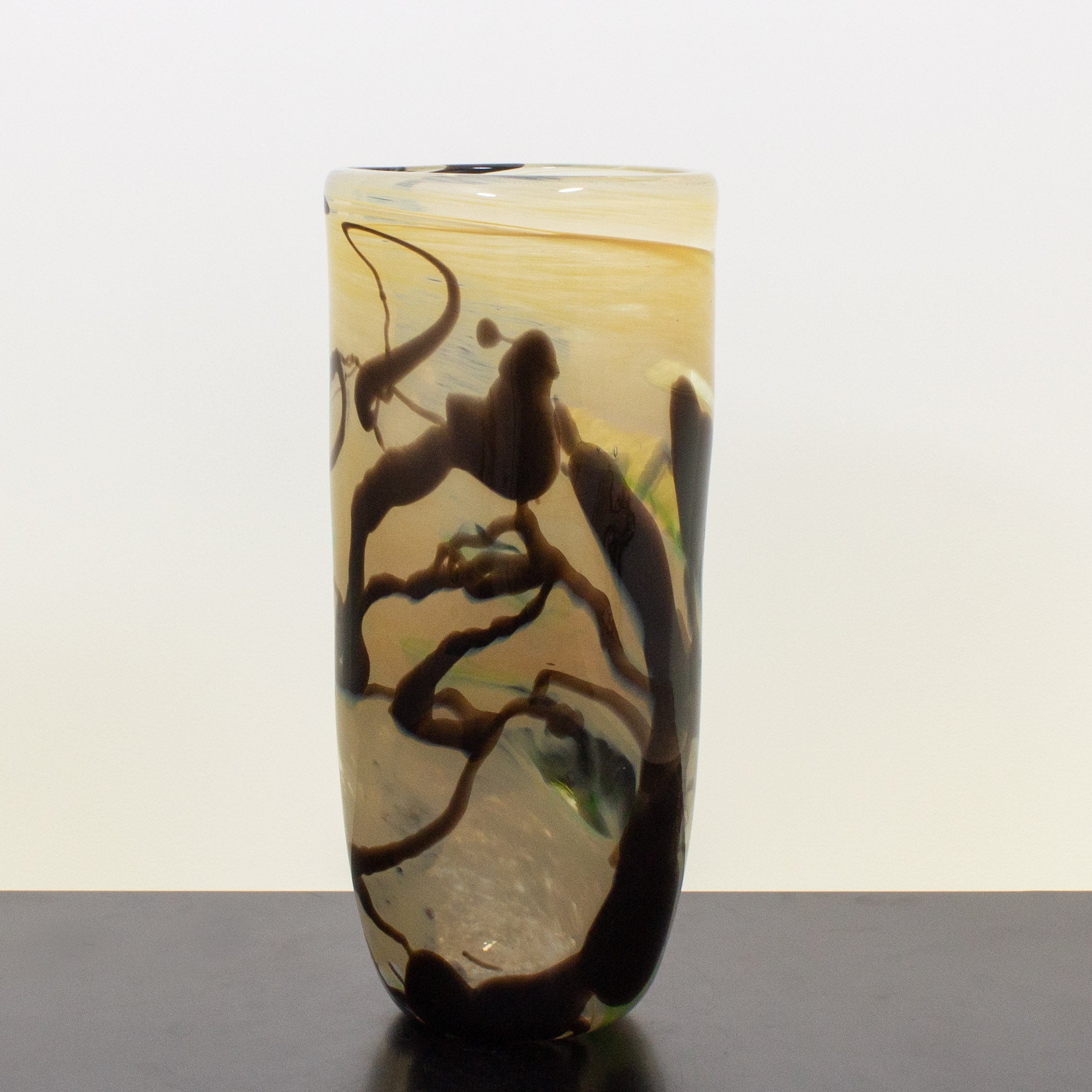 Umber and Tan Large Vase