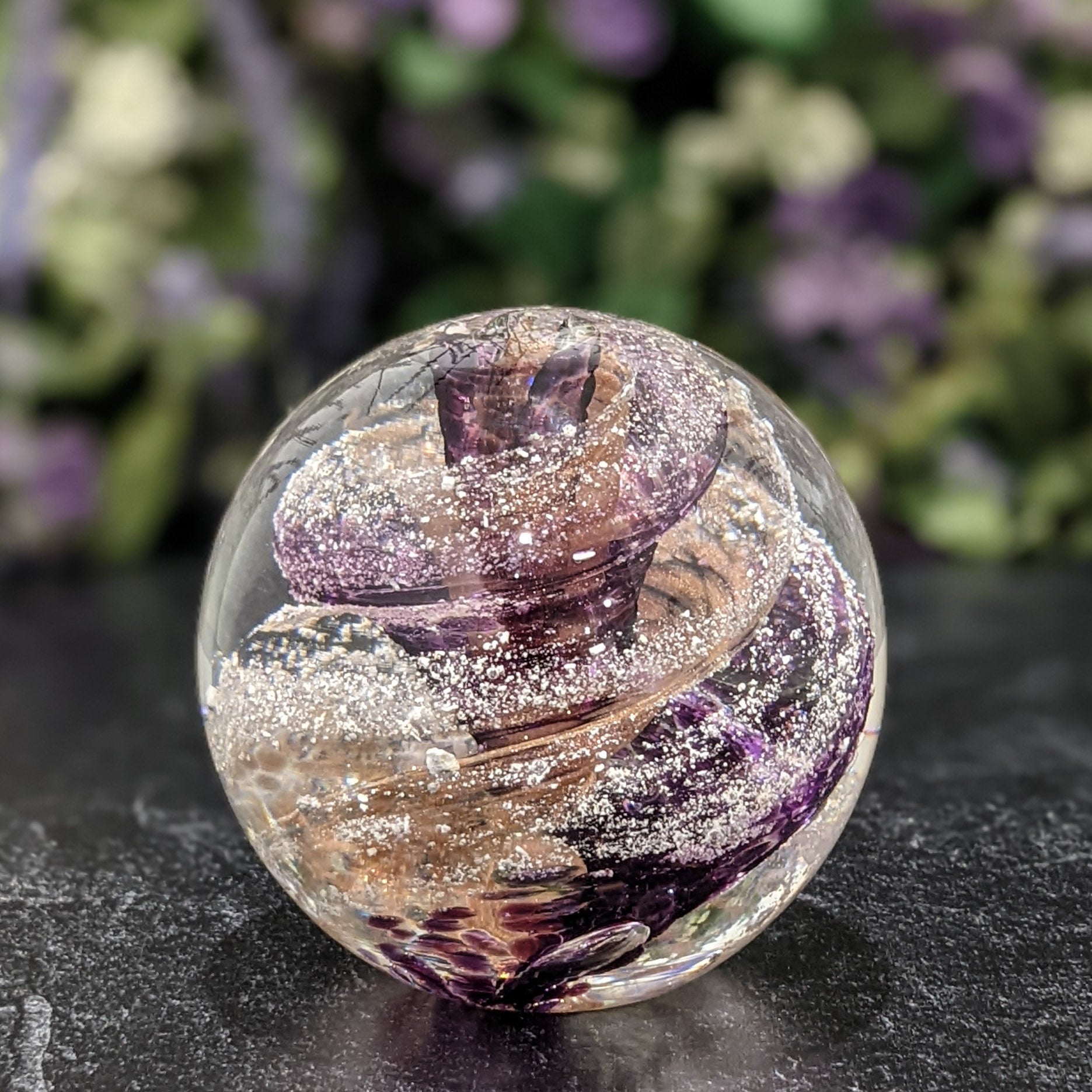 Memorial Swirl - Purple & Gold