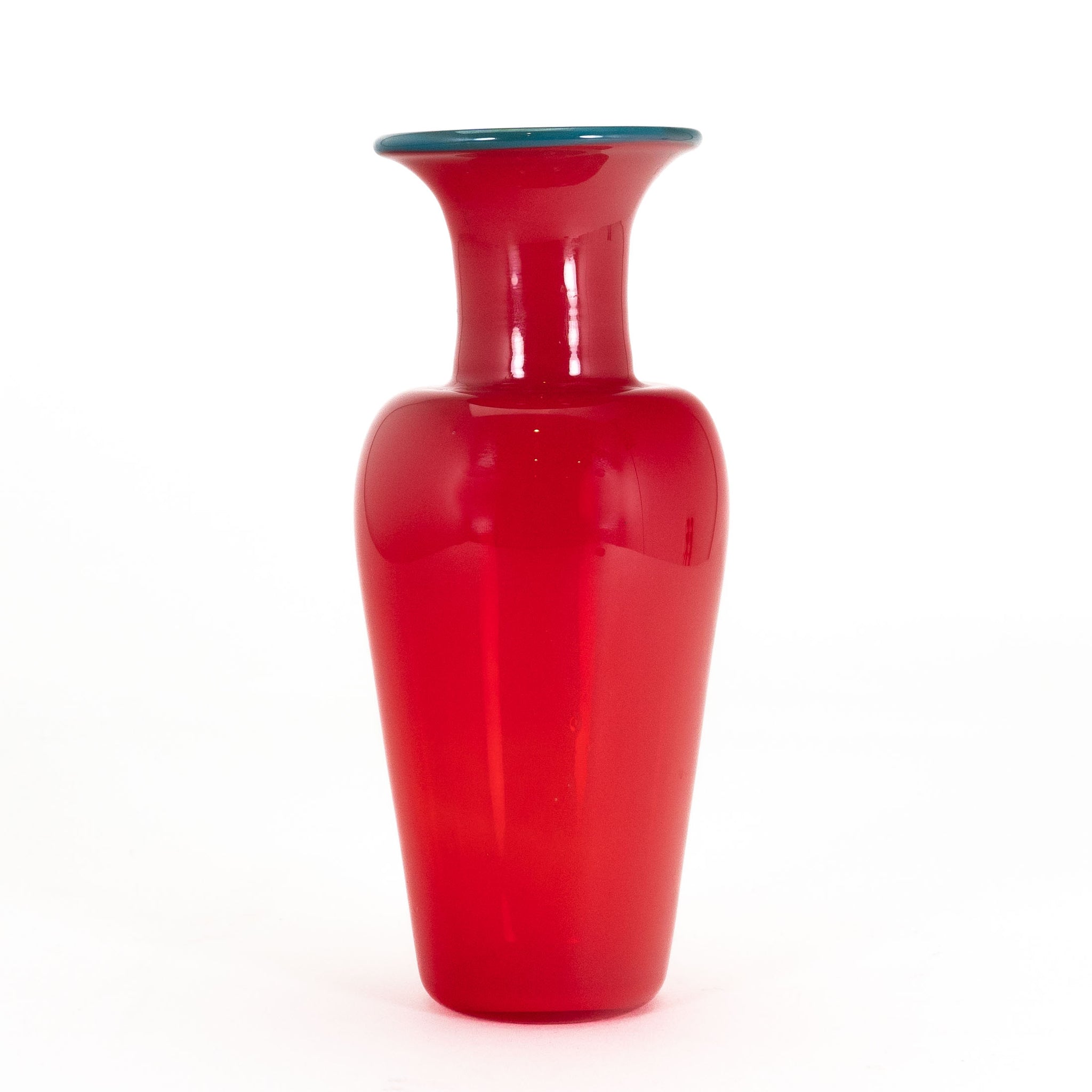 Red Bottle Neck Vase