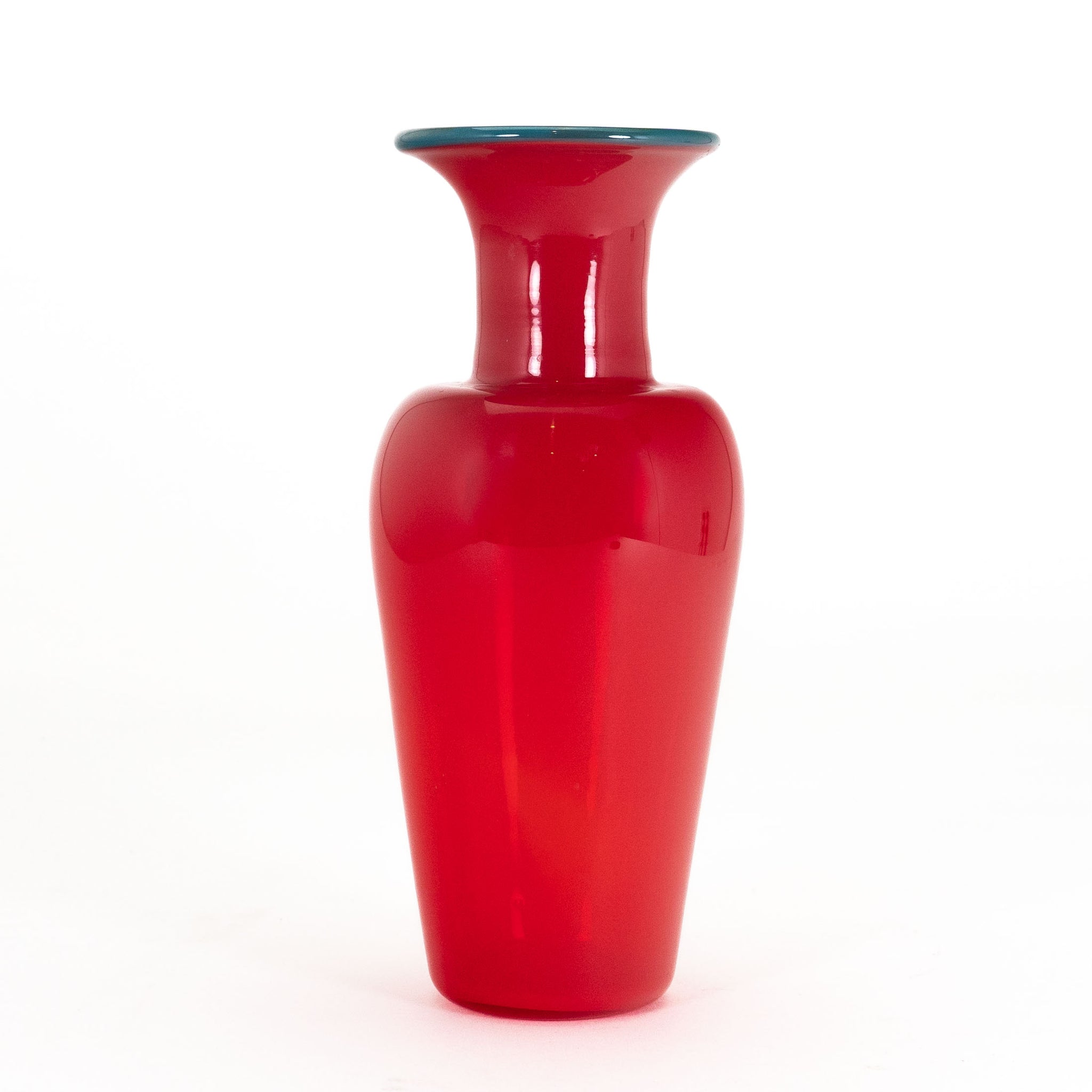 Red Bottle Neck Vase