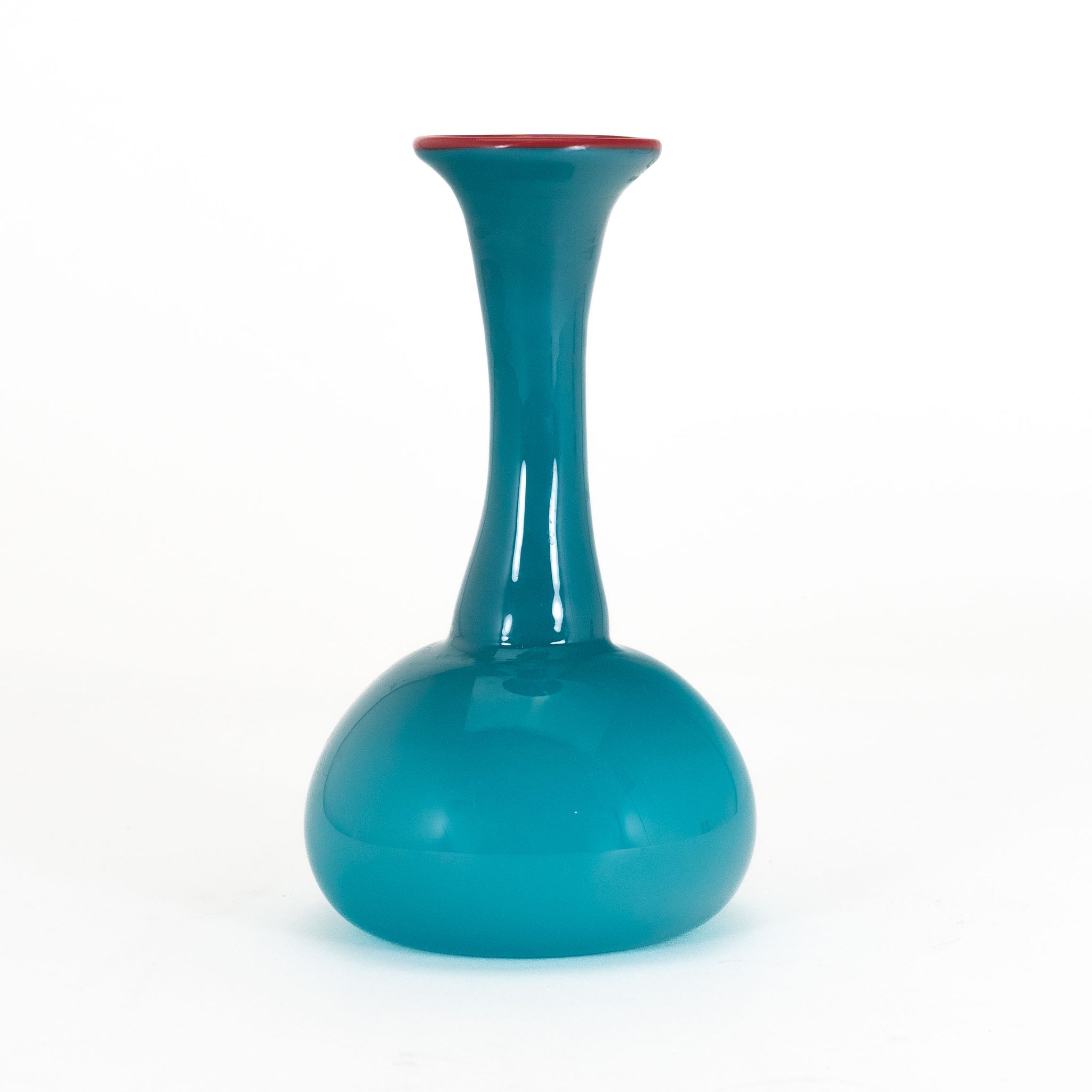 Blue Bottle Neck Vase